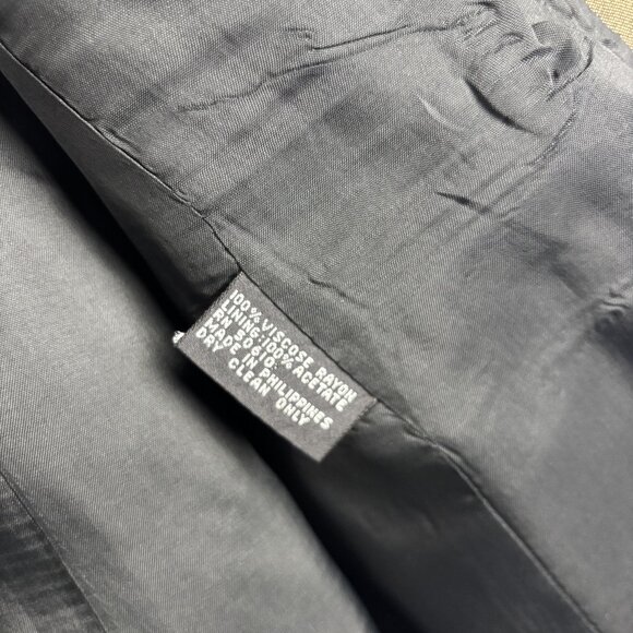 4 Dark Olive Long Sleeve Collared Double Breasted Pocket Button Lined Blazer - Picture 6 of 12